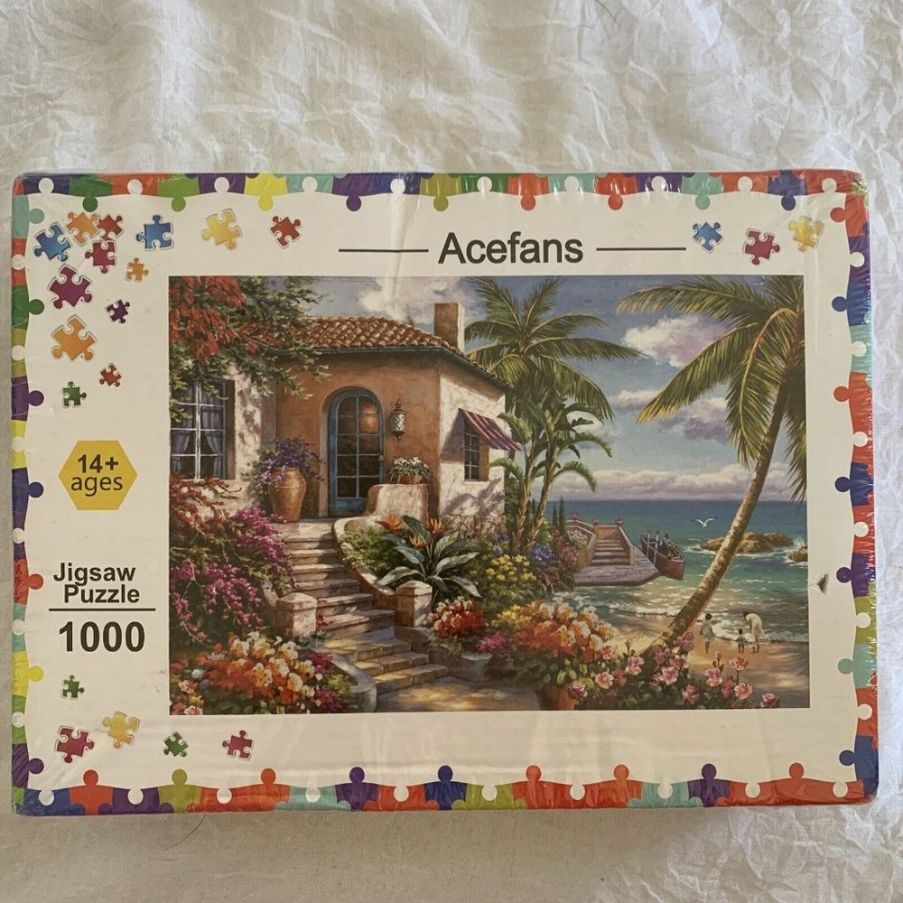 Acefans 1000 Piece Jigsaw Puzzle Ages 14+ Brand NEW 75cm x 50cm‎ House Ocean